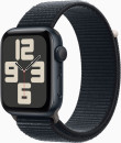 Смарт-часы Apple Watch SE 2023 A2723 44мм OLED корп.темная ночь Sport Loop рем.темная ночь разм.брасл.:145-220мм (MREA3LL/A)2