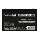 Аккумуляторная батарея ExeGate DTM 609 (6V 9Ah, клеммы F1)2
