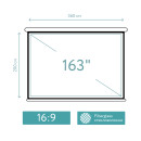 Экран S'OK SCPSM-360x200FG Pro 163''  настенно-потолочный, моторизованный, Fiberglass, белый2