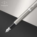 Набор ручек Parker IM Core FK221 (2183058) Stainless Steel CT M сталь нержавеющая подар.кор. ручка перьевая, ручка шариковая6