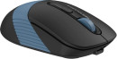 Мышь A4Tech Fstyler FG10CS Air черный/синий оптическая (2000dpi) silent беспроводная USB для ноутбука (4but)4