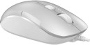 Мышь A4Tech Fstyler FM26 серебристый/белый оптическая (1600dpi) USB для ноутбука (4but)3