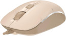 Мышь A4Tech Fstyler FM26 бежевый/коричневый оптическая (1600dpi) USB для ноутбука (4but)2