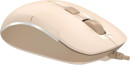 Мышь A4Tech Fstyler FM26 бежевый/коричневый оптическая (1600dpi) USB для ноутбука (4but)3