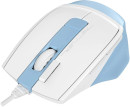 Мышь A4Tech Fstyler FM45S Air голубой/белый оптическая (2400dpi) silent USB (7but)2