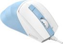 Мышь A4Tech Fstyler FM45S Air голубой/белый оптическая (2400dpi) silent USB (7but)3