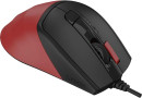 Мышь A4Tech Fstyler FM45S Air красный/черный оптическая (2400dpi) silent USB (7but)3