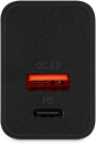 Сетевое зар./устр. Digma DGW2D 20W 3A+1A (PD+QC) USB-C/USB-A универсальное черный (DGW2D0F110BK)3
