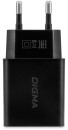 Сетевое зар./устр. Digma DGW2D 20W 3A+1A (PD+QC) USB-C/USB-A универсальное черный (DGW2D0F110BK)4