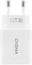 Сетевое зар./устр. Digma DGW2D 20W 3A+1A (PD+QC) USB-C/USB-A универсальное белый (DGW2D0F110WH)4