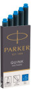 Картридж Parker Quink Z11 (CW1950383) синие чернила смывающиеся для ручек перьевых (5шт)4
