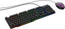 Клавиатура + мышь Оклик 400GMK клав:черный мышь:черный USB LED (1546779)2