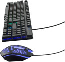 Клавиатура + мышь Оклик 400GMK клав:черный мышь:черный USB LED (1546779)4