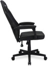 Кресло игровое Оклик -121G черный сиденье черный искусст.кожа/сетка с подголов. крестов. пластик черный4