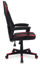 Кресло игровое Оклик -121G черный/красный сиденье черный/красный искусст.кожа/сетка с подголов. крестов. пластик черный2