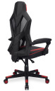 Кресло игровое Оклик -121G черный/красный сиденье черный/красный искусст.кожа/сетка с подголов. крестов. пластик черный3