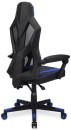 Кресло игровое Оклик -121G черный/синий сиденье черный/синий искусст.кожа/сетка с подголов. крестов. пластик черный3