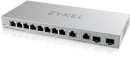 Коммутатор/ Zyxel XGS1210-12 Multi-Gigabit Smart L2 Switch, 8xGE, 2x1/2.5GE, 2xSFP+, Desktop, Silent8