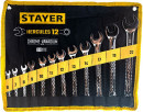 STAYER HERCULES, 12 шт, 6 - 22 мм, набор комбинированных гаечных ключей, Professional (27081-H12)2