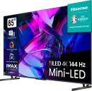 Телевизор Mini LED 85" Hisense 85U7KQ серый 3840x2160 120 Гц Wi-Fi Smart TV 4 х HDMI 2 х USB RJ-45