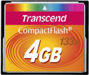 Карта памяти Compact Flash Card 4Gb Transcend 133x TS4GCF1332