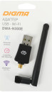 Сетевой адаптер Wi-Fi Digma DWA-N300E N300 USB 2.0 (ант.внеш.съем) 1ант. (упак.:1шт)5