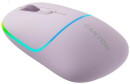 CANYON MW-22, 2 in 1 Wireless optical mouse with 4 buttons,Silent switch for right/left keys,DPI 800/1200/1600, 2 mode(BT/ 2.4GHz),  650mAh Li-poly battery,RGB backlight,Pearl rose, cable length 0.8m, 110*62*34.2mm, 0.085kg2