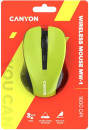 CANYON MW-1, Yellow 2.4GHz wireless optical mouse with 3 buttons, 800/1200/1600 DPI adjustable4