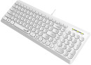 Клавиатура проводная мультимедийная Genius SlimStar Q200. 12 мультимидийных клавиш, тонкие клавиши, USB, поддержка приложения Genius Key support, кабель  1.54