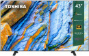 Телевизор 43" Toshiba 43C350LE черный 3840x2160 60 Гц Smart TV Wi-Fi Bluetooth 3 х HDMI 2 х USB RJ-45 Bluetooth3