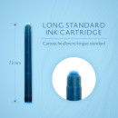 Картридж Waterman Standard (CWS0110860) Serenity Blue чернила для ручек перьевых (8шт)2