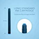 Картридж Waterman Standard (CWS0110910) Mysterious Blue чернила для ручек перьевых (8шт)2