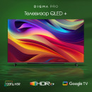 Телевизор QLED Digma Pro 65" QLED 65L Google TV Frameless черный/серебристый 4K Ultra HD 120Hz HSR DVB-T DVB-T2 DVB-C DVB-S DVB-S2 USB 2.0 WiFi Smart TV6
