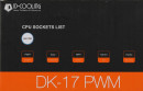 Вентилятор для процессора ID-COOLING DK-17 PWM Socket 1700, 90mm, 2200rpm, 25.8 дБ, 65W, PWM 4-pin, Al (DK-17 PWM)10