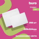 Конверт Buro 164.250 C4 229x324мм белый силиконовая лента 90г/м2 (pack:250pcs)2