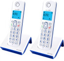 Р/Телефон Dect Alcatel S230 Duo ru white белый (труб. в компл.:2шт) АОН3