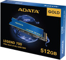 SSD жесткий диск M.2 2280 512GB SLEG-700G-512GCS-SH7 ADATA8