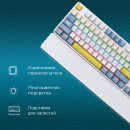 Клавиатура Оклик K951X механическая белый USB Multimedia LED (подставка для запястий) (1901079)5