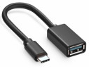 Адаптер USB Type C USB 3.0 0.12м KS-is KS-725 круглый черный2