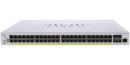 CBS350 48x10/100/1000 PoE+ ports 370W power budget, 4x 1Gb SFP uplink, 1xFan, Mounting Kit, CBS350-48P-4G