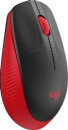 Мышь Logitech M190 черный/красный оптическая (1000dpi) беспроводная USB (2but)2
