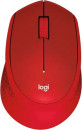 Мышь Logitech M331 Silent Plus красный оптическая (1000dpi) silent беспроводная USB