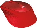 Мышь Logitech M331 Silent Plus красный оптическая (1000dpi) silent беспроводная USB2