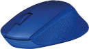 Мышь Logitech M331 Silent Plus синий оптическая (1000dpi) silent беспроводная USB (3but)3