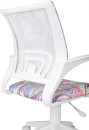 Кресло детское Бюрократ BUROKIDS 1 W мультиколор луна розовая крестов. пластик пластик белый9