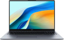 Ноутбук Huawei MateBook D 16 MCLF-X 16" 1920x1200 Intel Core i3-1215U SSD 512 Gb 8Gb WiFi (802.11 b/g/n/ac/ax) Bluetooth 5.1 Intel UHD Graphics серый Windows 11 Home 53013WXD