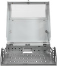 Шкаф коммутационный NTSS (NTSS-SOHO5U) настенный 5U 520x140мм пер.дв.стекл несъемн.бок.пан. 80кг белый IP202