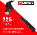 MIRAX 225 г, молоток-гвоздодёр столярный с фиберглассовой рукояткой (20231-225)2