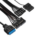 Корпус Minitower ExeGate mEVO-7805-XP450 (mATX, БП XP450 с вент. 12см, 2*USB+1*USB3.0, аудио, черный, с 2*RGB подсветкой)3