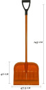 LWI Лопата снеговая поликарбонат -Оригинал (оранжевая) -Л4 LWI-Л43